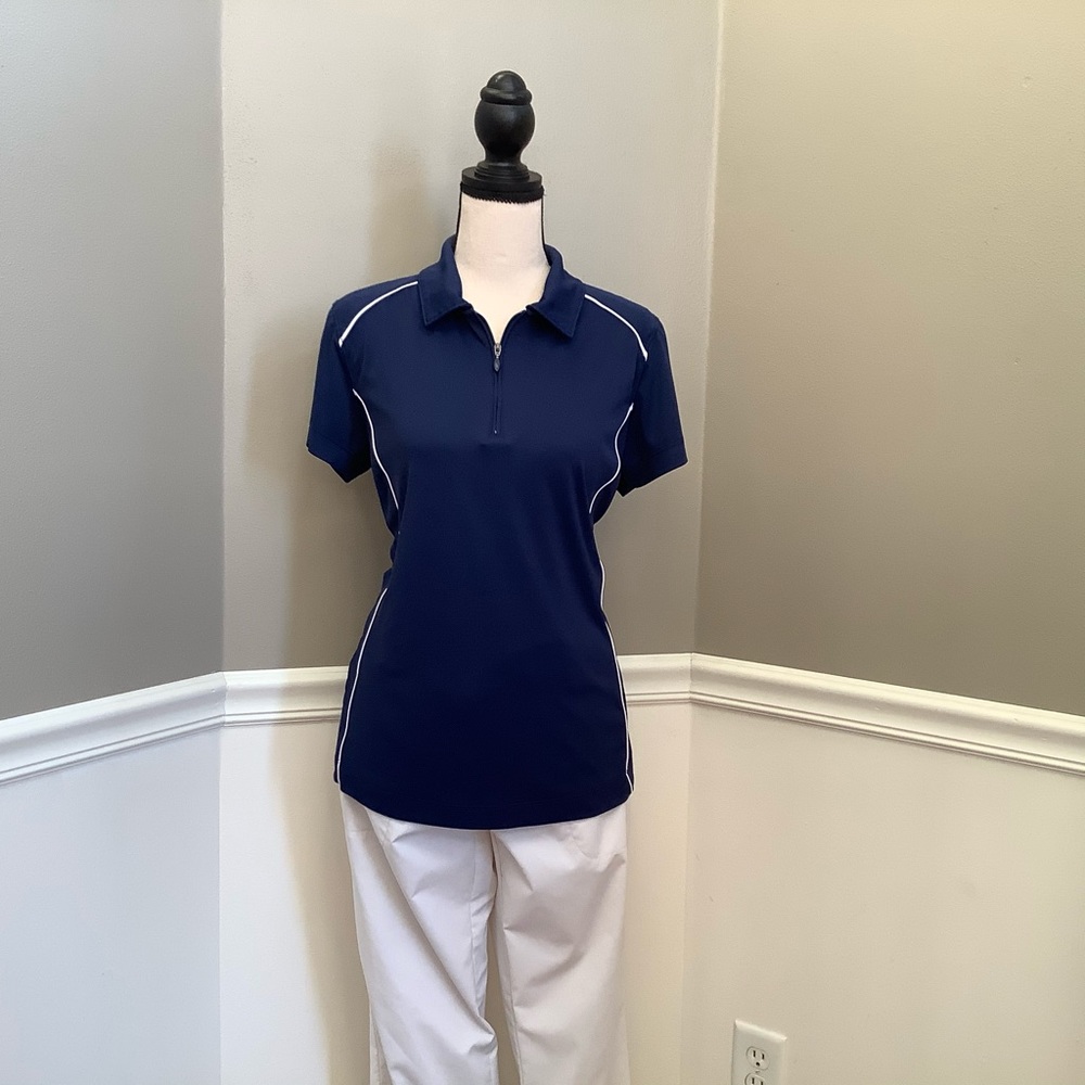 Slazenger Women's Golf Shirt - Navy Blue